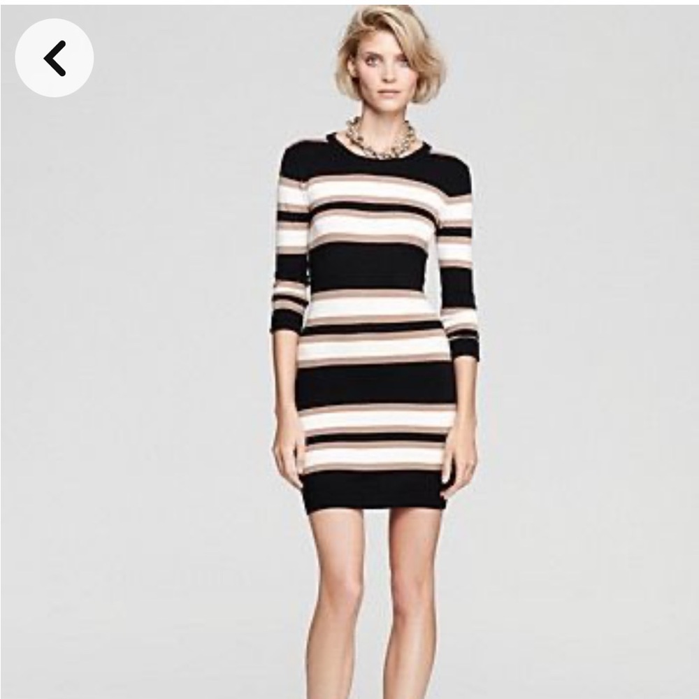 French Connection Striped Sweater Dress 10